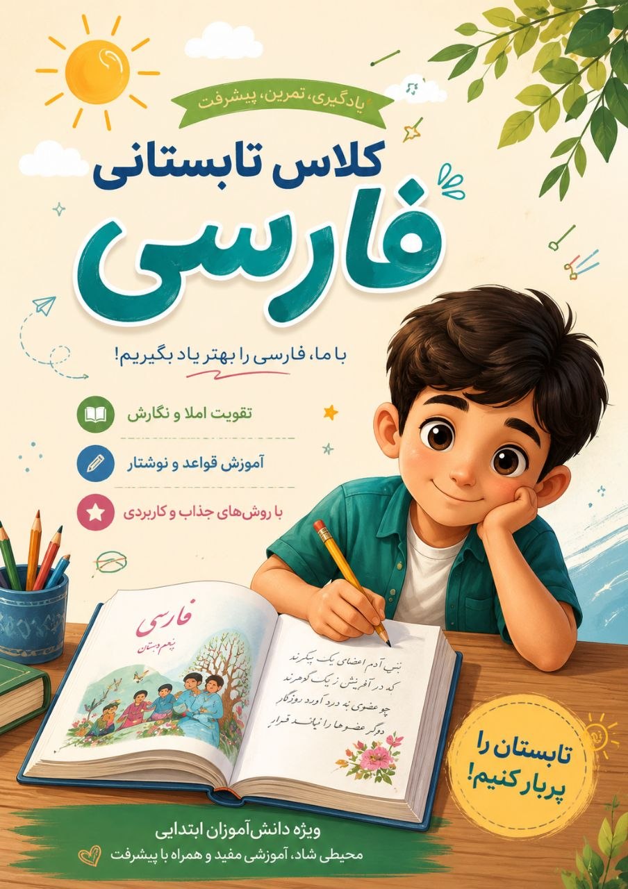 کلاس تابستانی فارسی